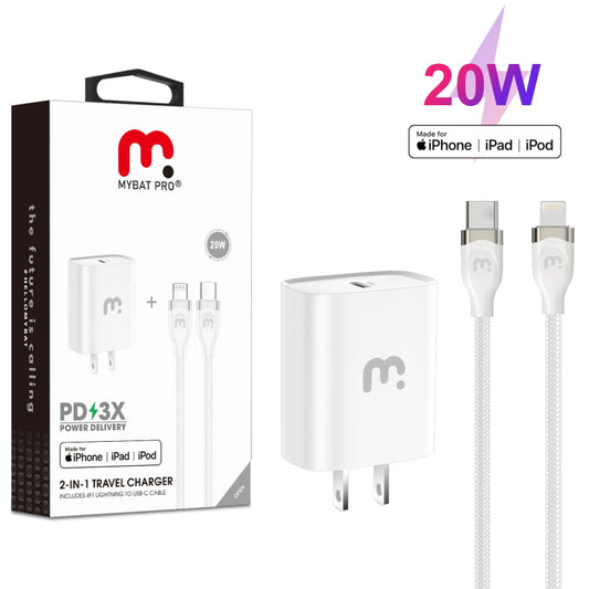 ACC MyBat Pro 2-In-1 Fast Charger with 4FT USB-C to Lightning Cable